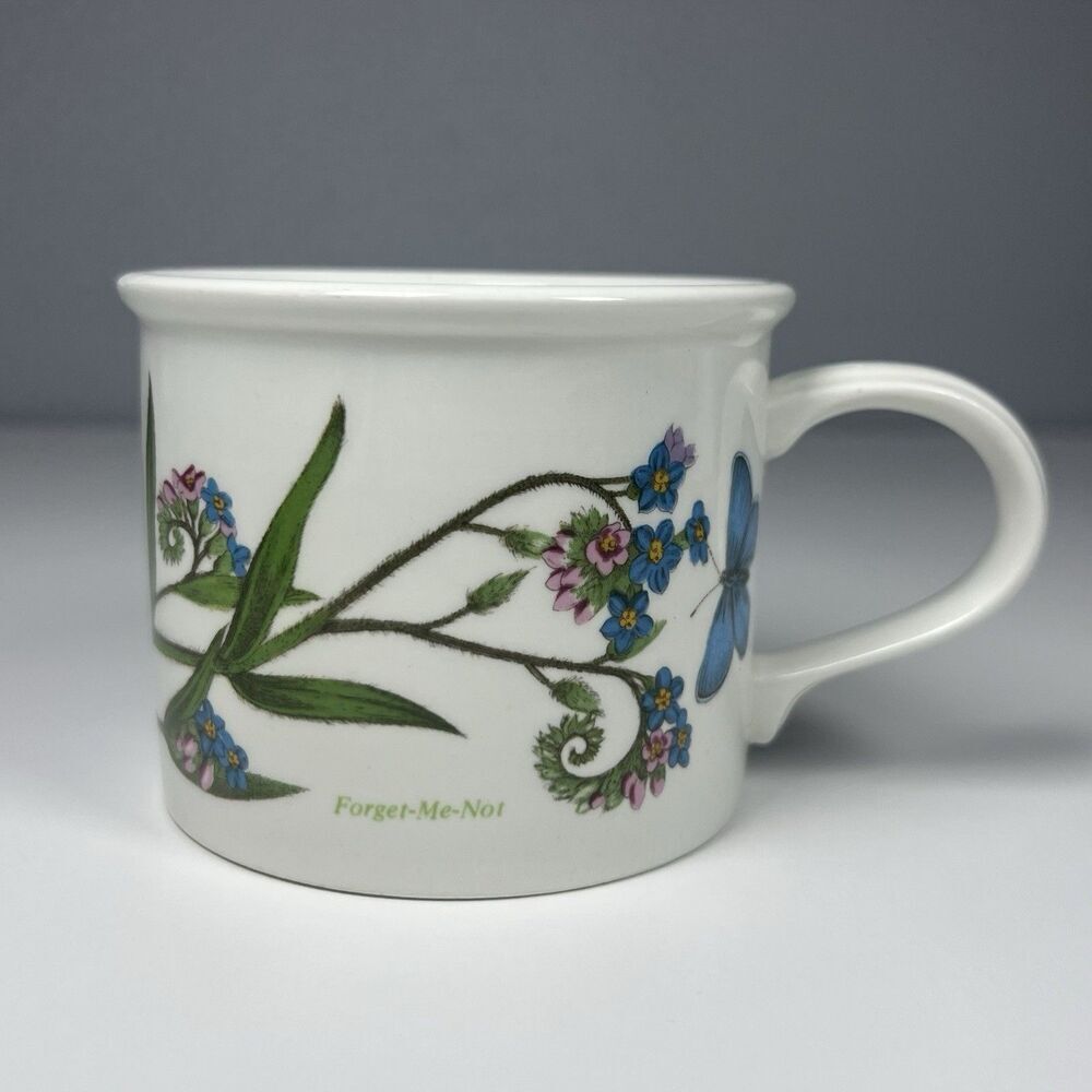 Portmeirion Botanic Garden Forget-Me-Not England Coffee Tea Mug 6oz